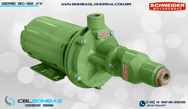 foto frontal da bomba schneider bc-92 av