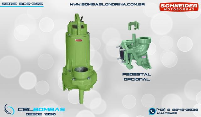 foto frontal da bomba schneider bcs 355