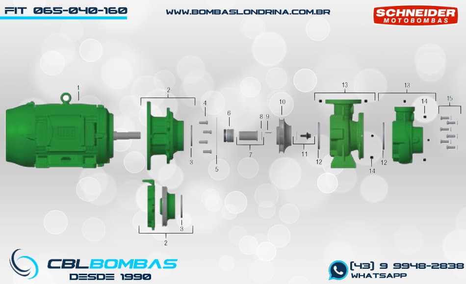 foto explosiva da serie FIT 065-040-160