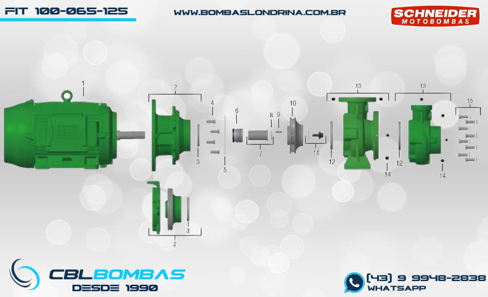 foto explosiva da bomba  BPI-FIT 100-065-125 F/R