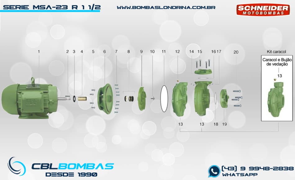 foto explosiva da bomba MSA-23 R 1 1/2