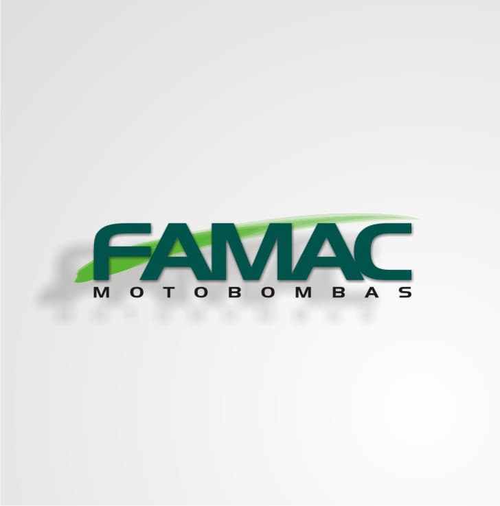 imagem da logo da Famac em verde fundo em branco