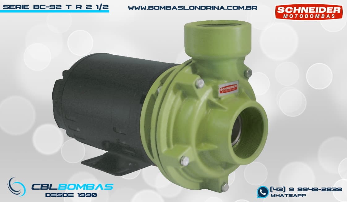Foto frontal da bomba bc-92-T-R-2-1/2