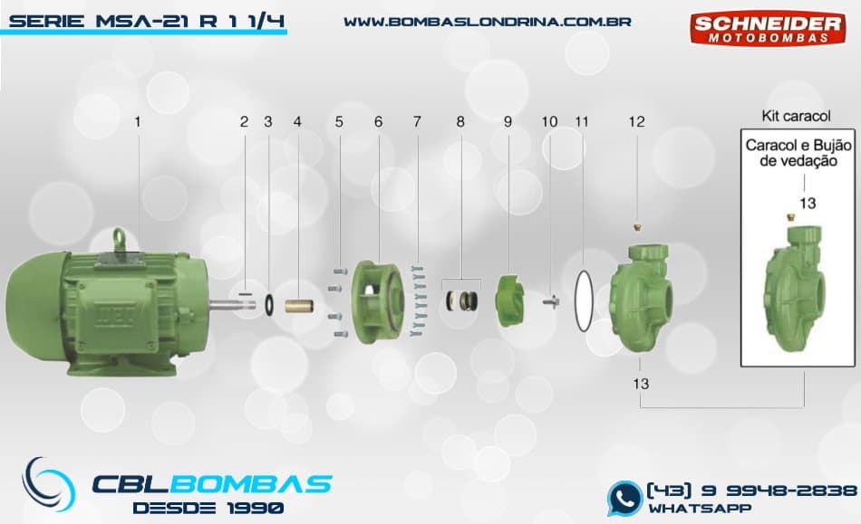 foto explosiva da bomba MSA-21 R 1 1/4